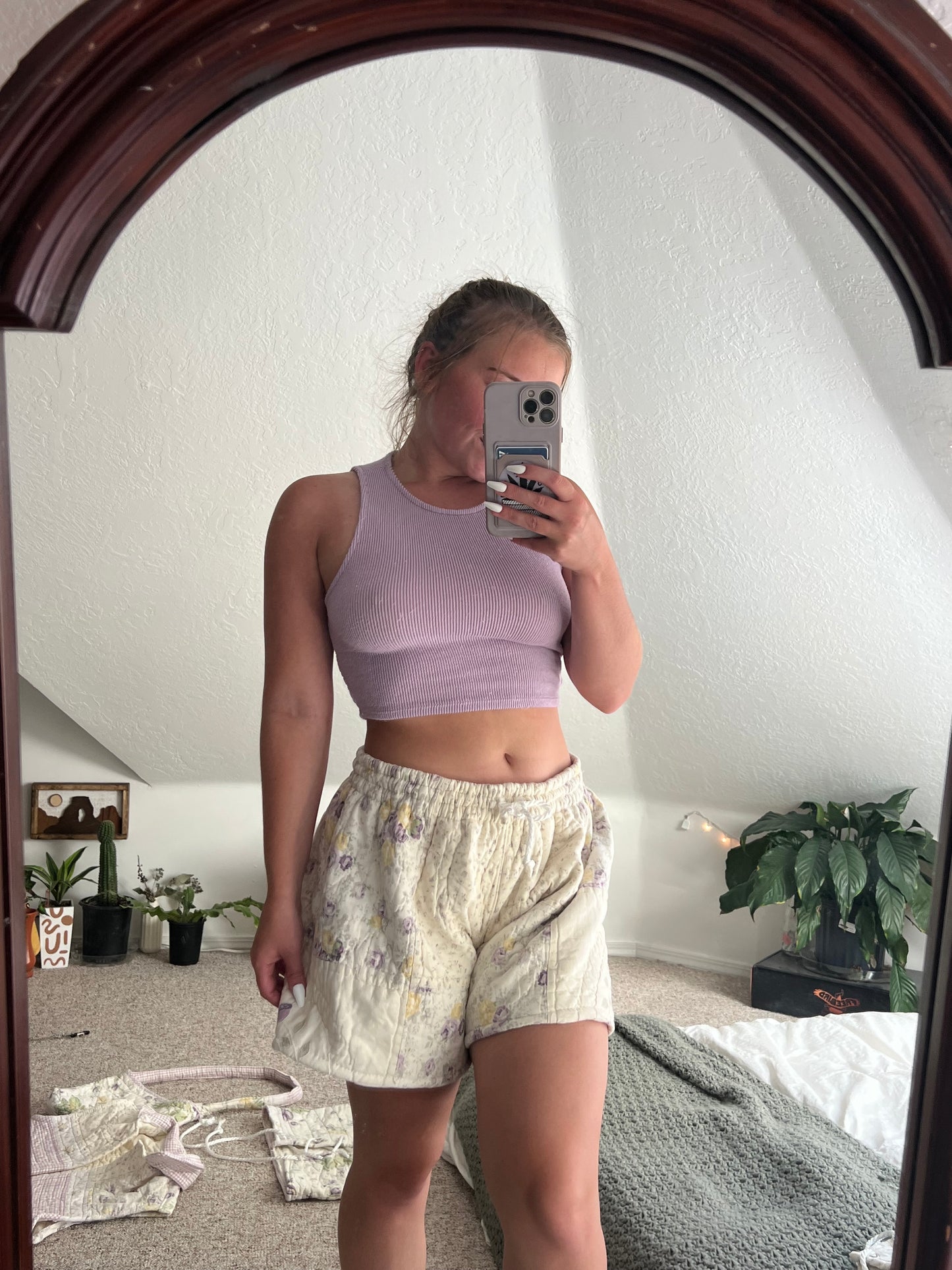 Quilted shorts
