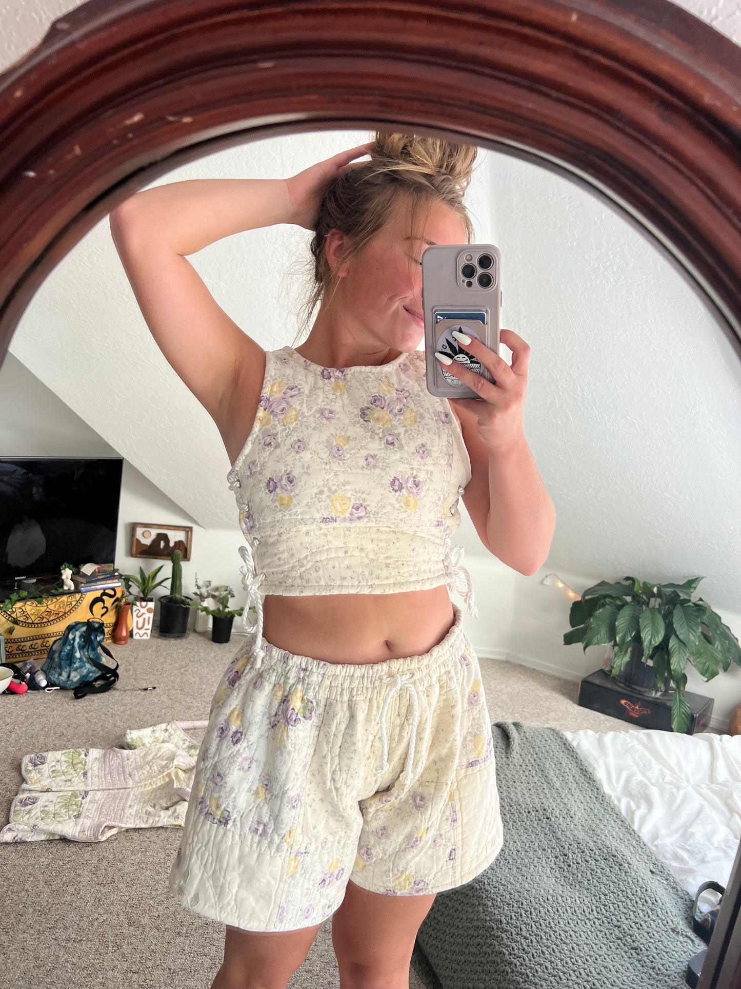 Quilted shorts