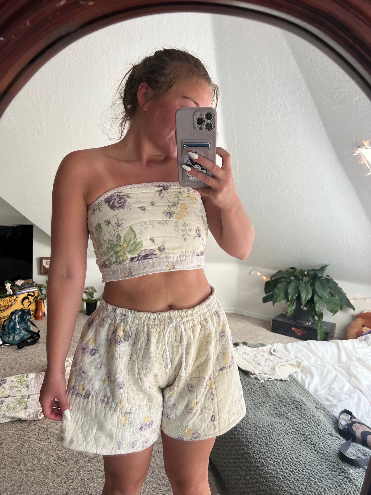 Quilted shorts
