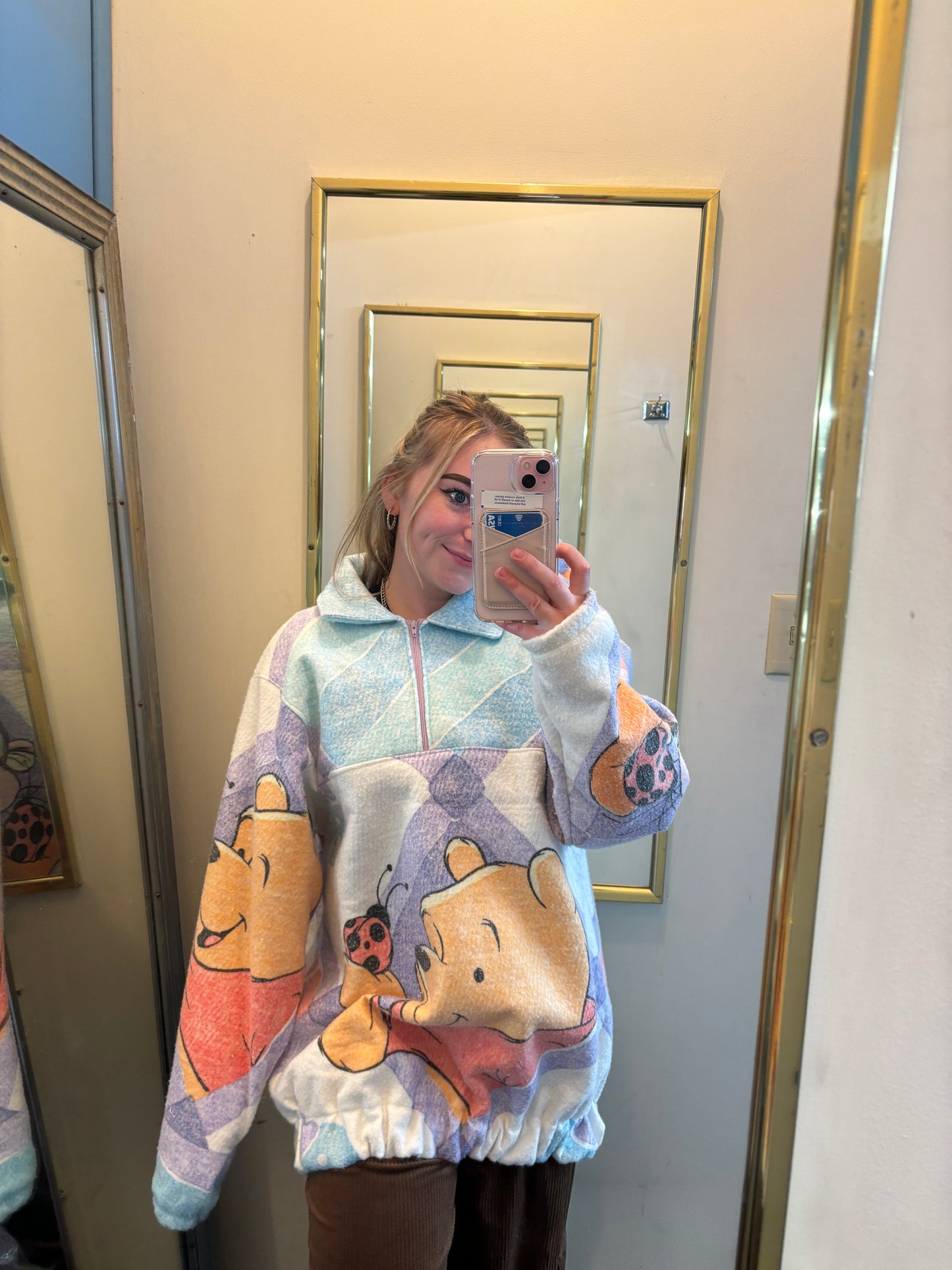 Pooh bear zip up