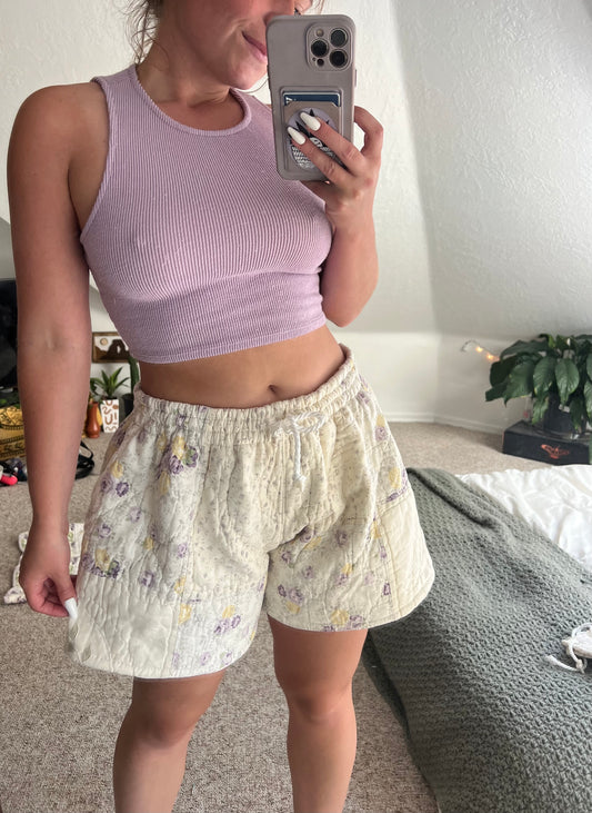 Quilted shorts