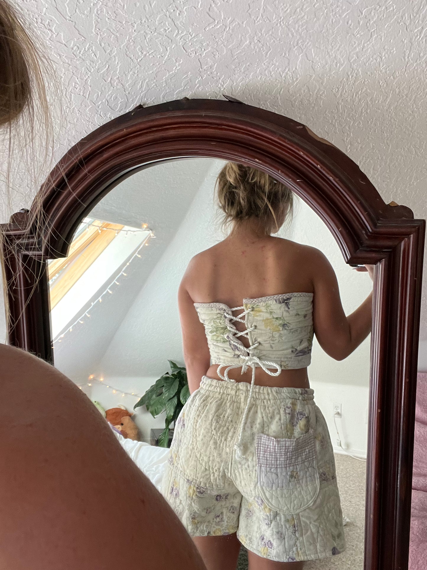 Quilted tube top