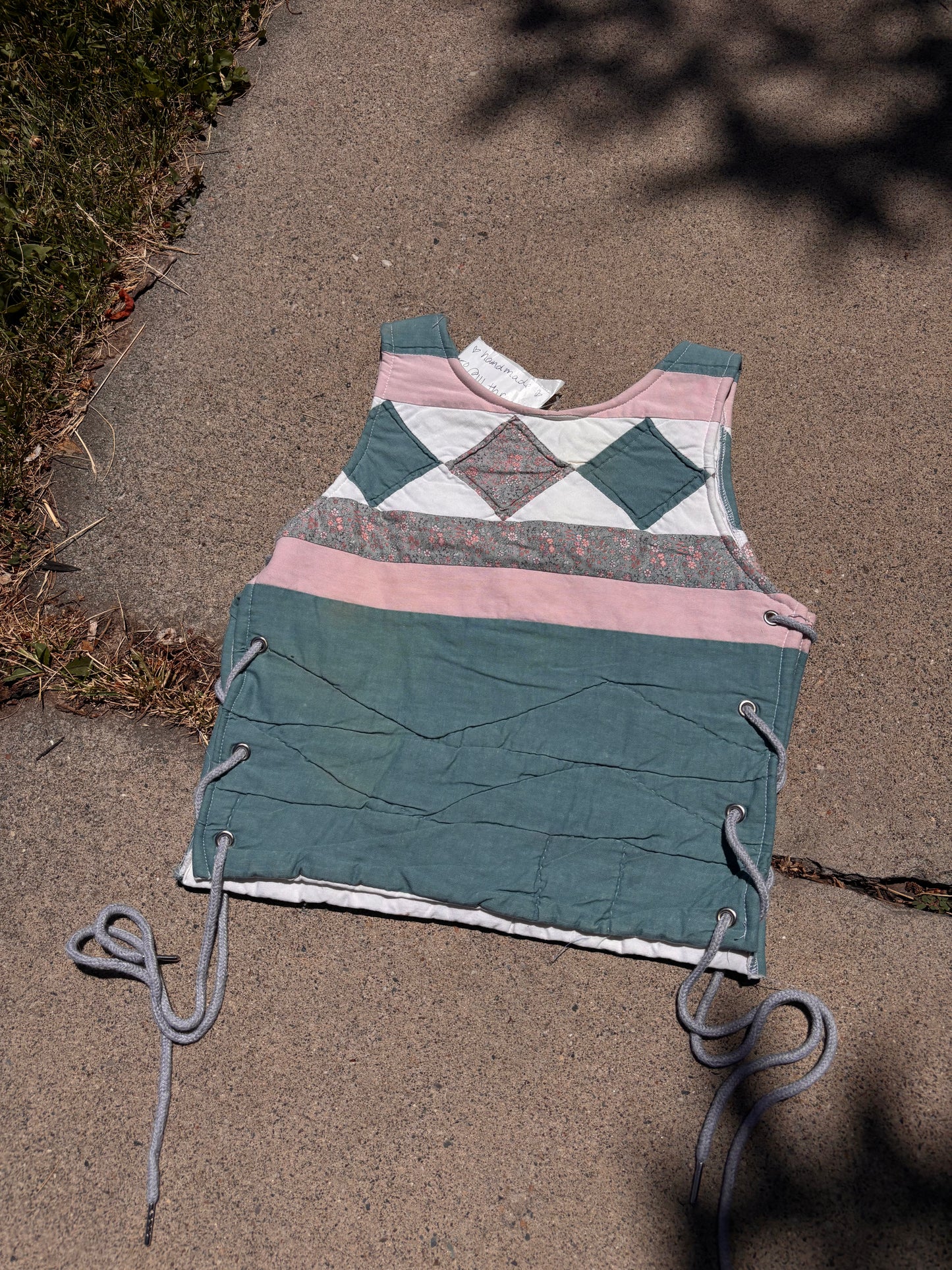 quilted halter top