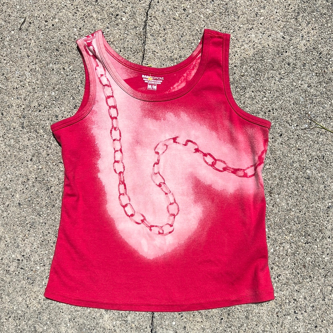 Pink chain tank M/L