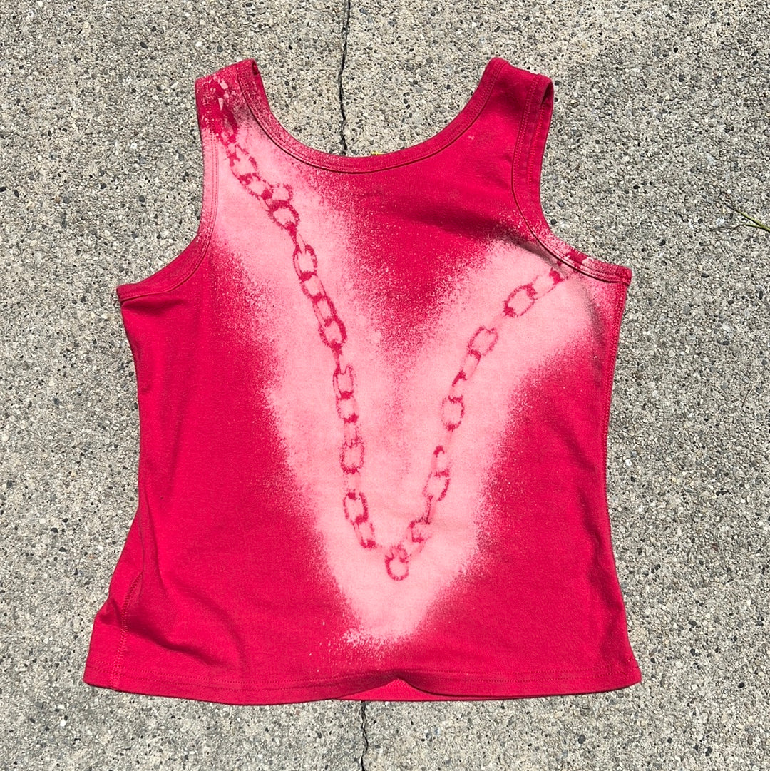 Pink chain tank M/L