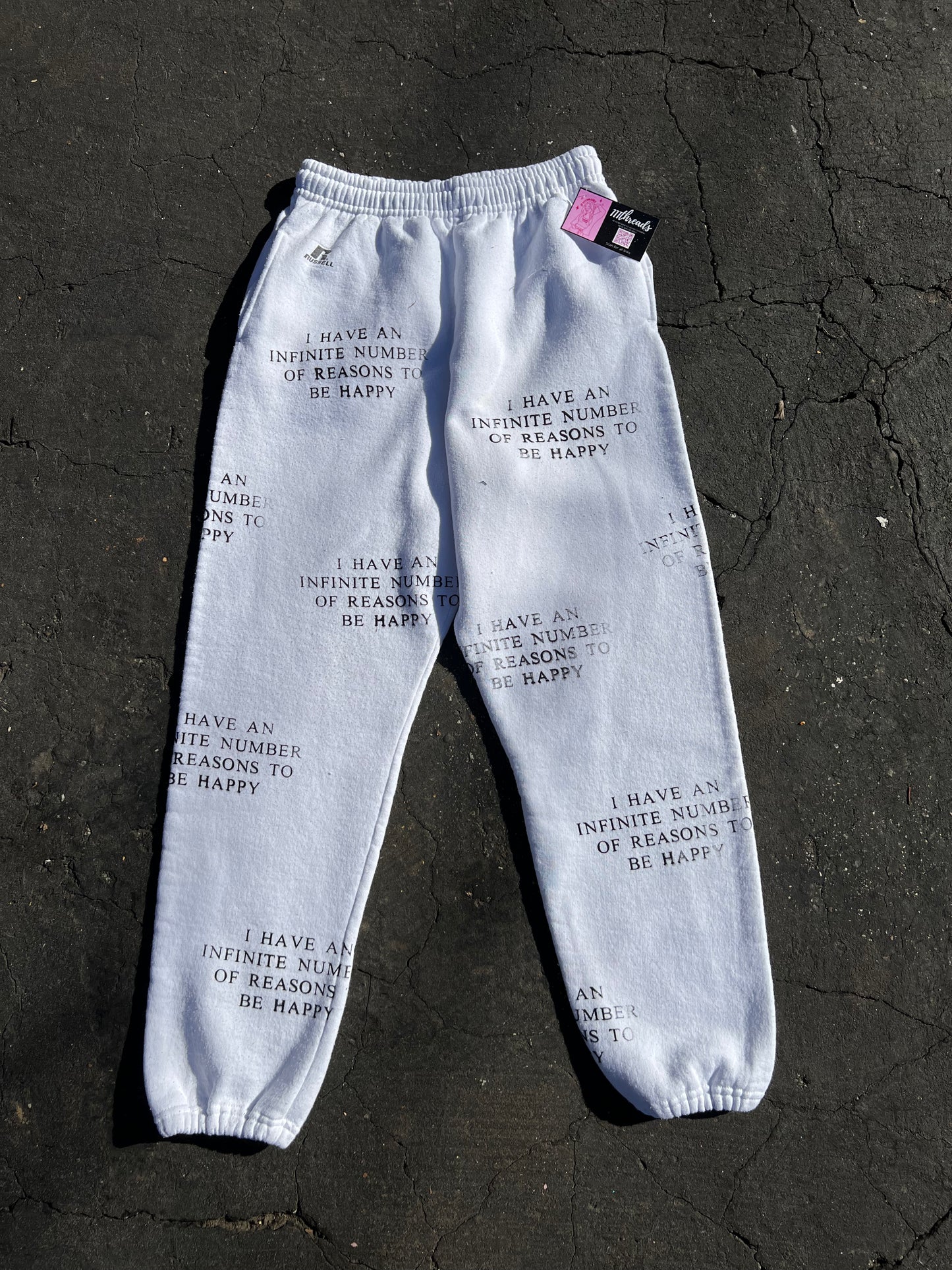 White infin sweats Small