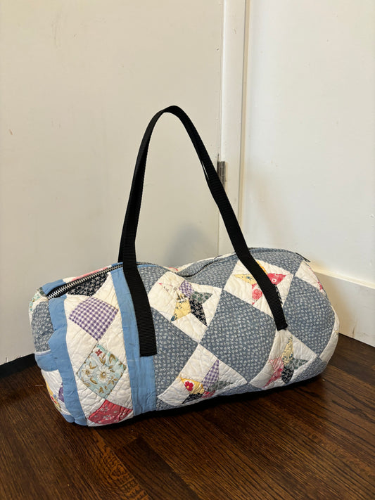 Quilted overnight bag