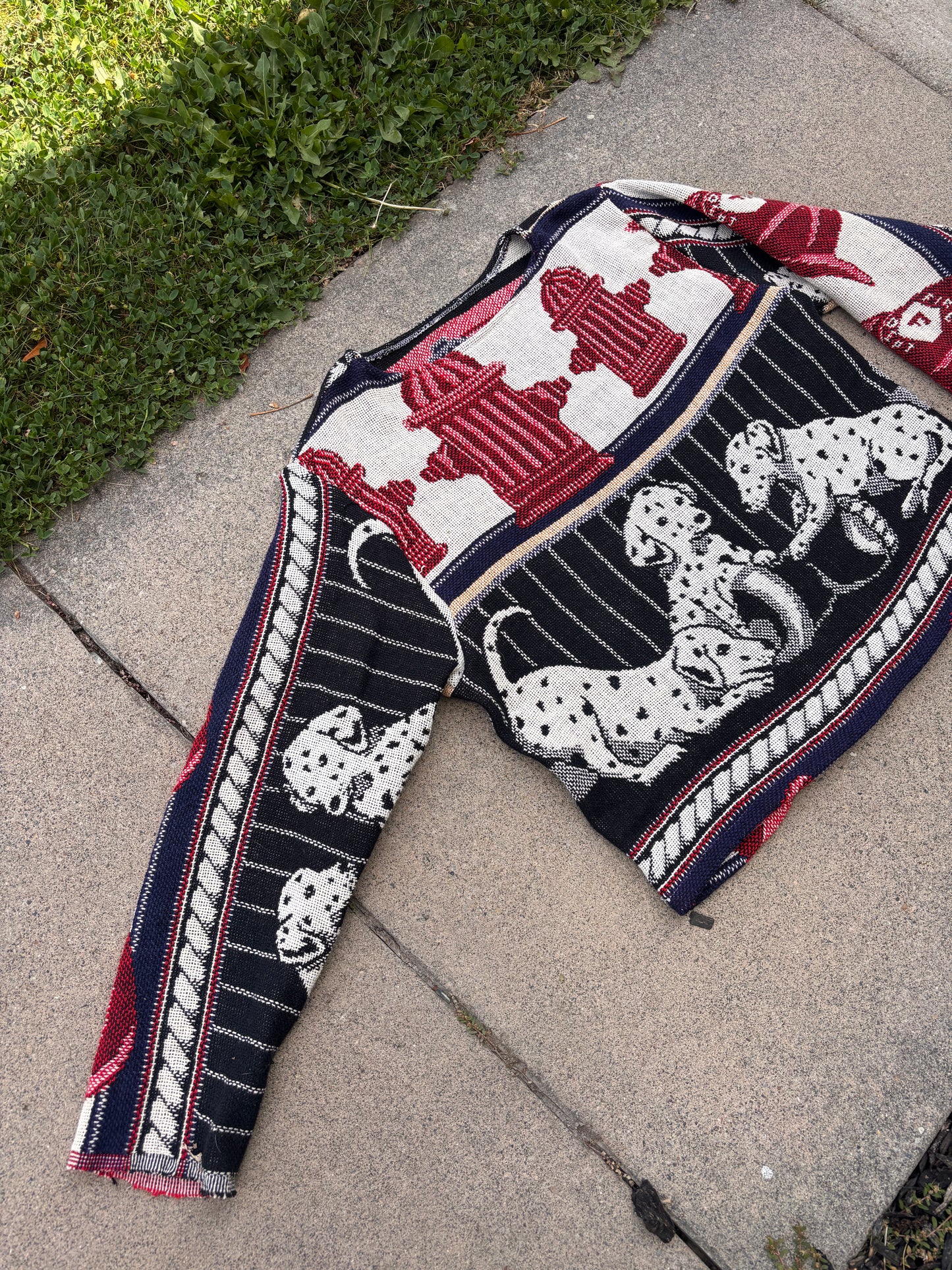 Fire dog crewneck