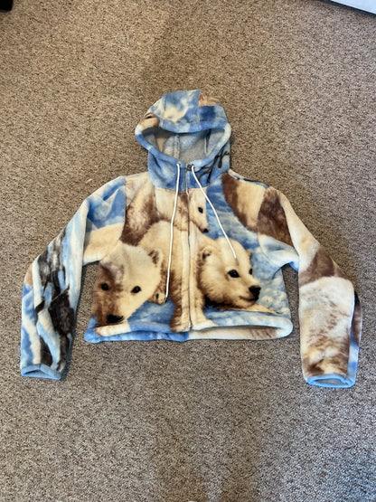 Cropped zip up