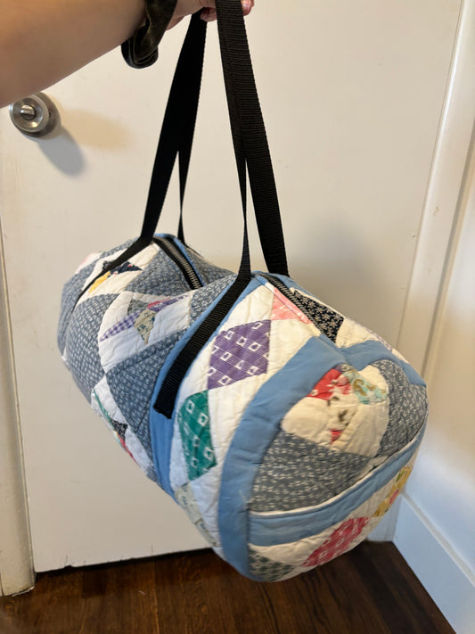 Quilted overnight bag