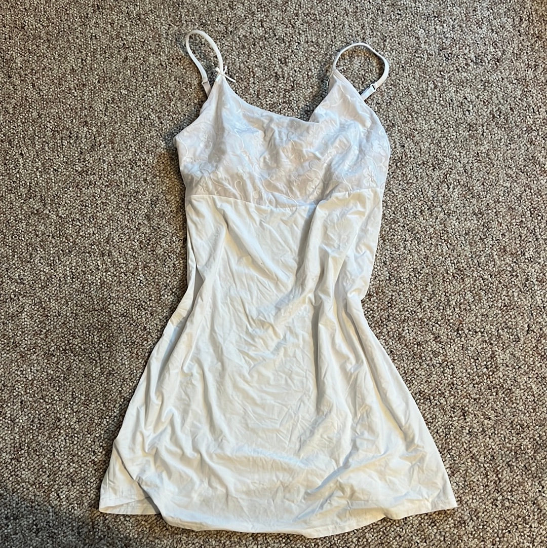 White slip dress M