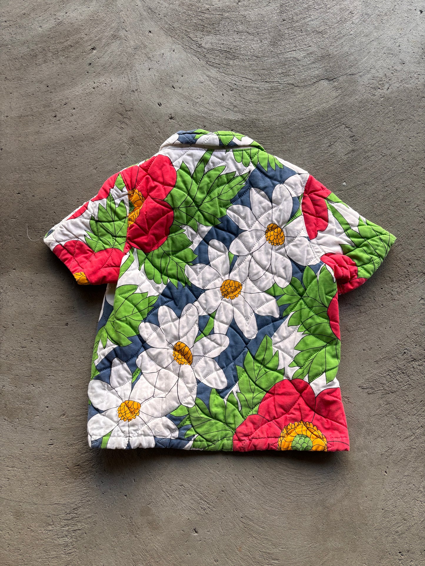 Flower quilt coat