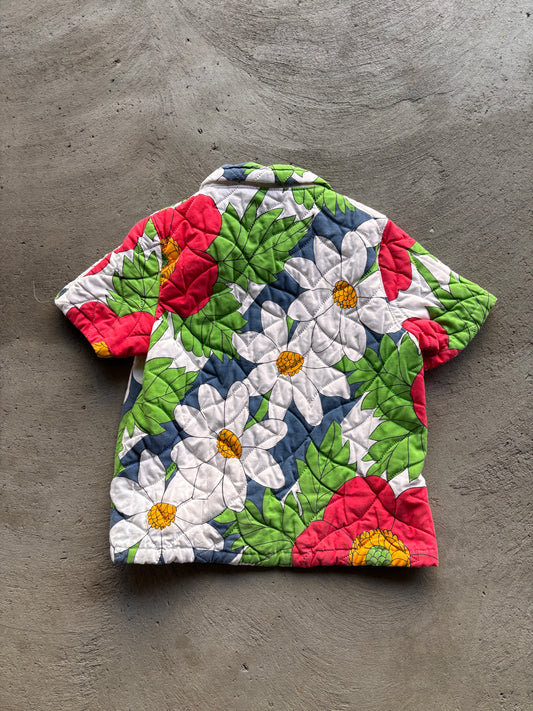 Flower quilt coat