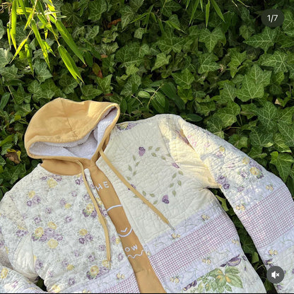 Quilted cover up jacket