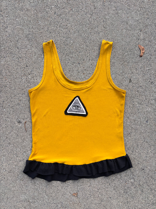 Illuminati ruffle crop
