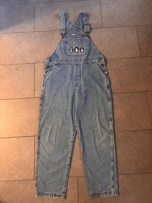 Vintage penguin overalls