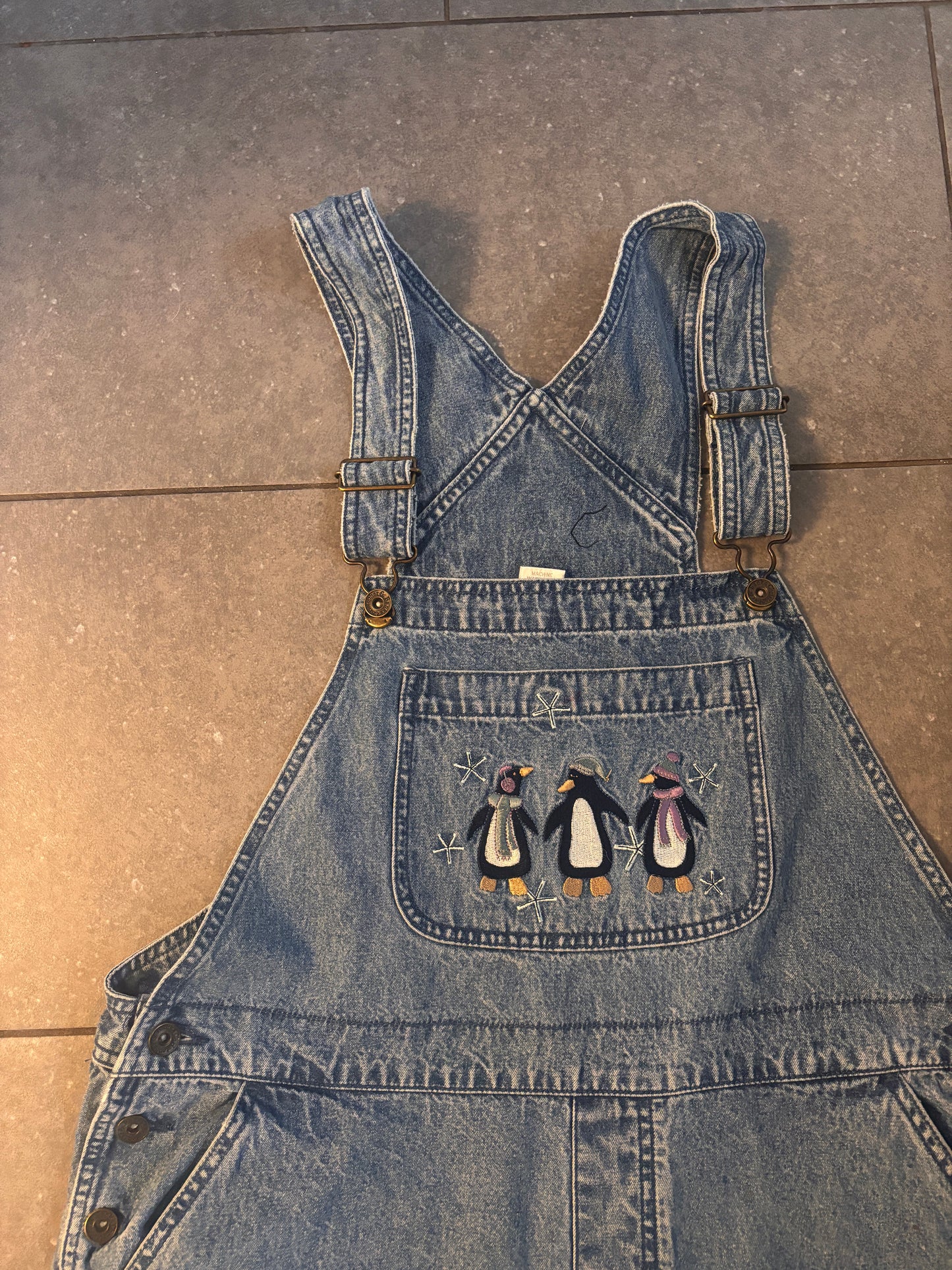 Vintage penguin overalls