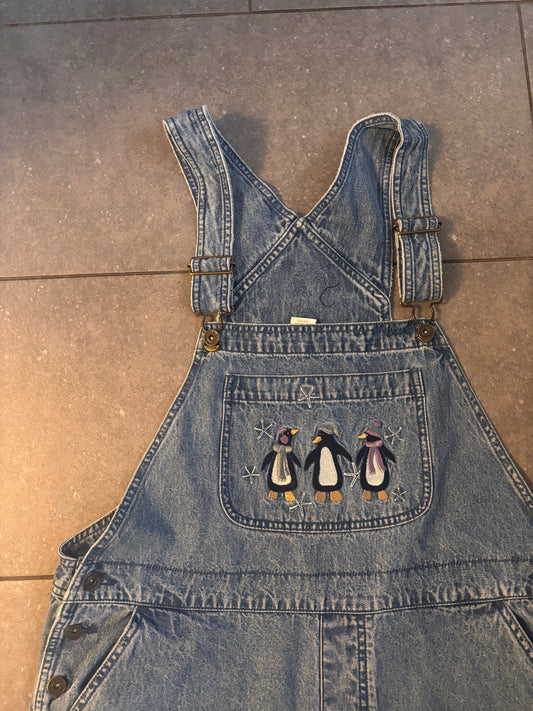 Vintage penguin overalls