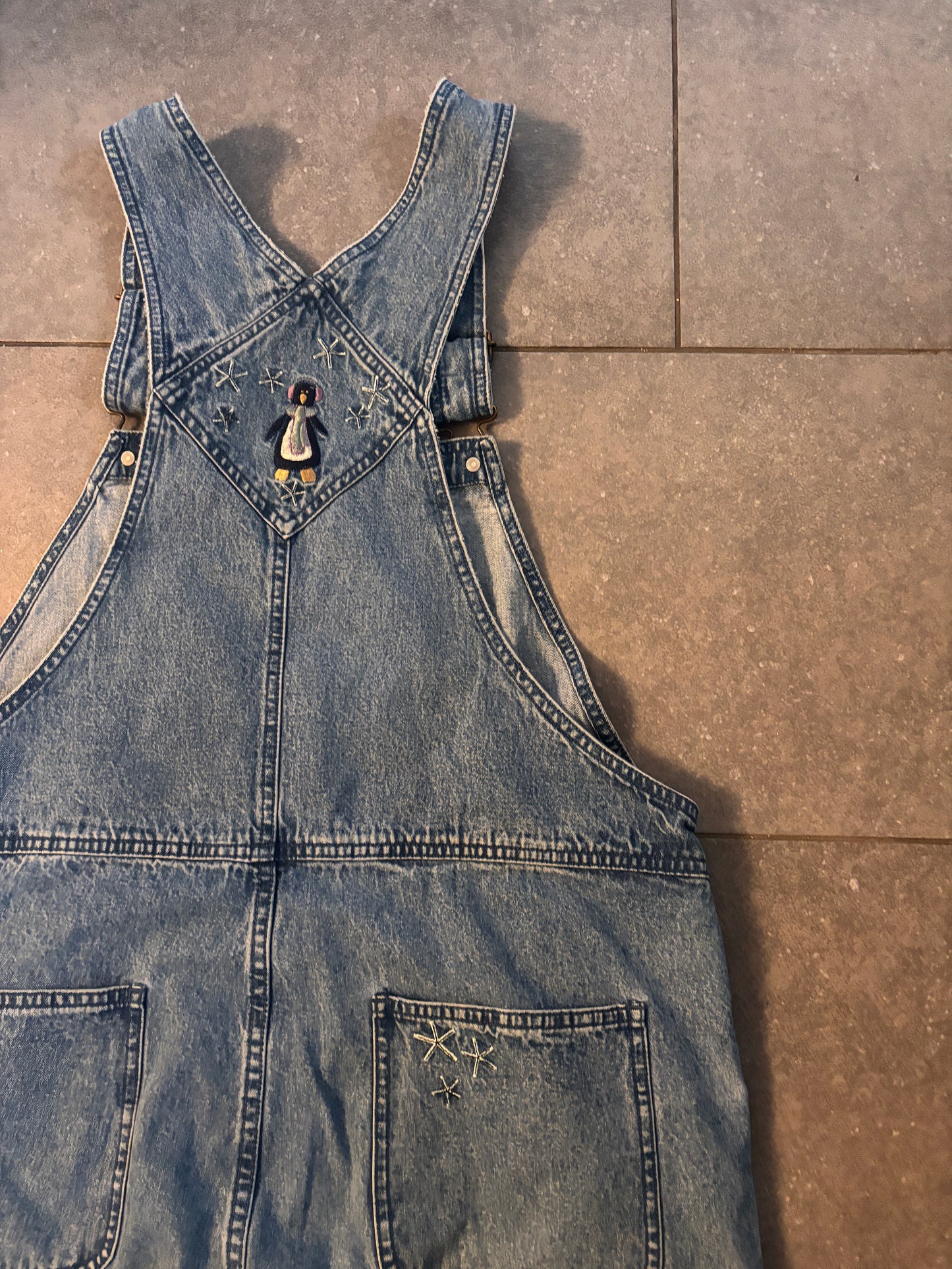 Vintage penguin overalls
