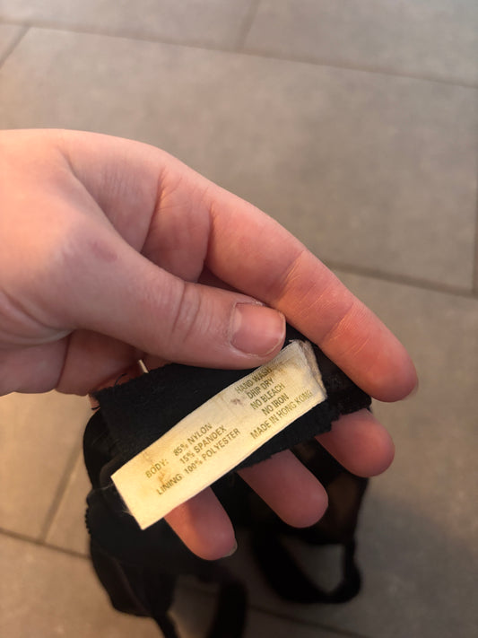 Vintage VS Black Velvet Bow Bra