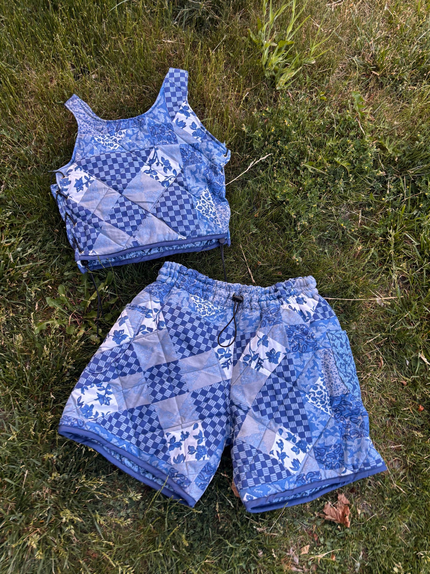 quilted shorts