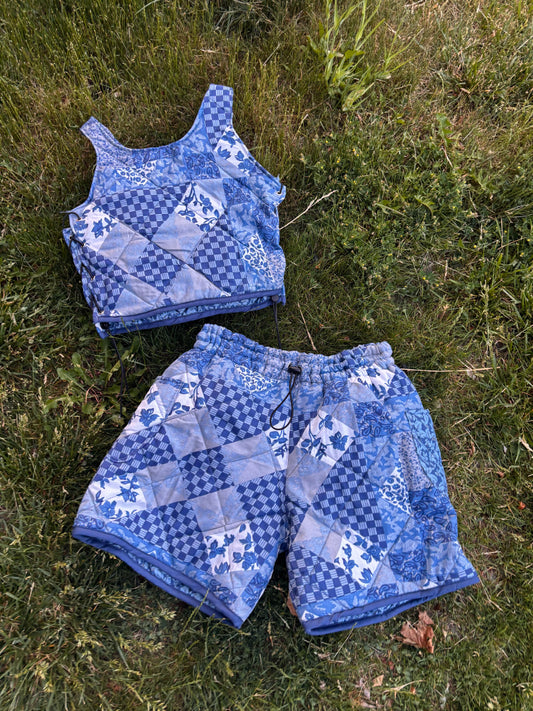 quilted shorts