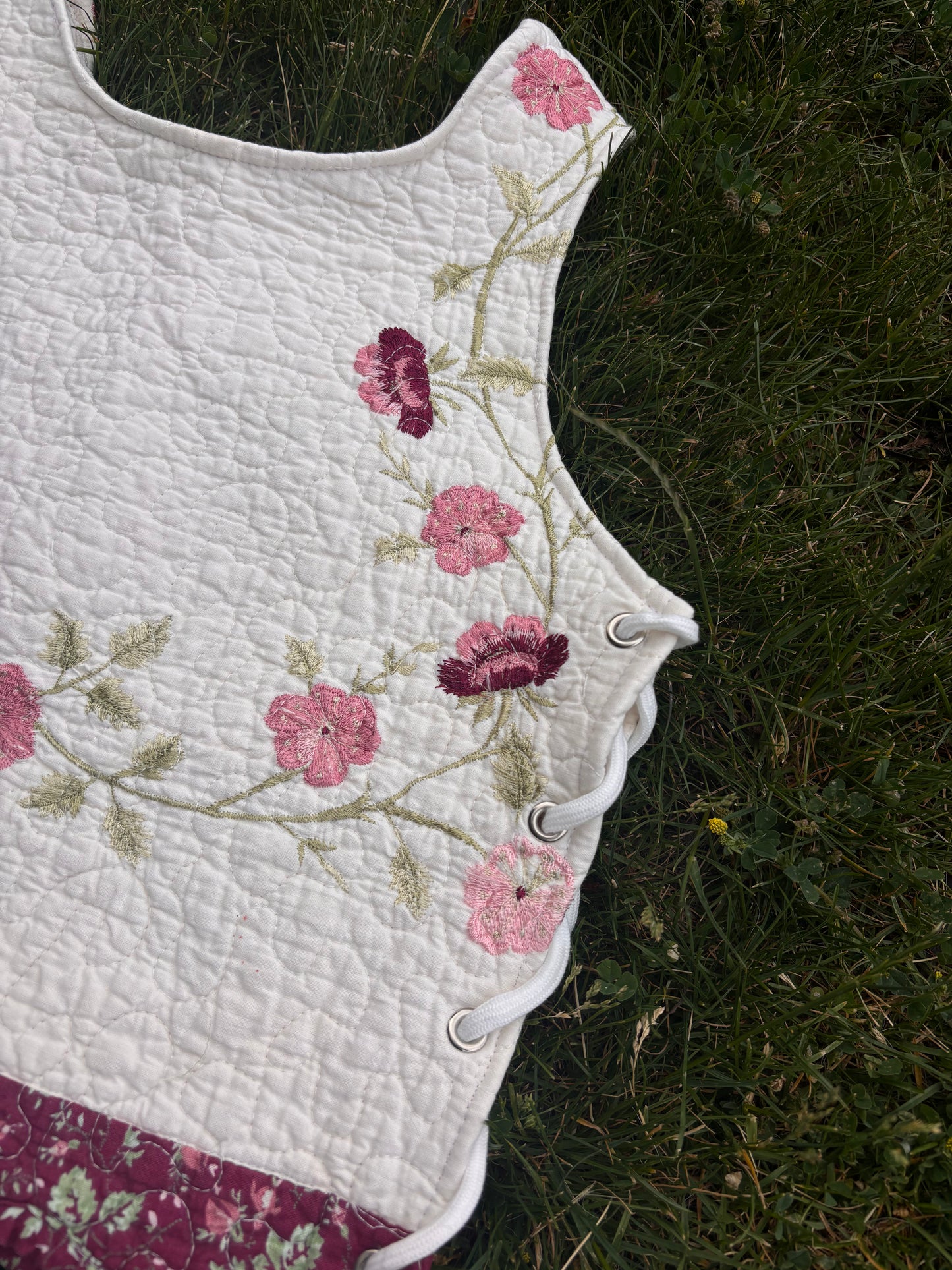 quilted halter top