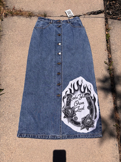 Lucky denim skirt