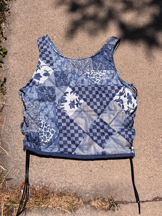 quilted halter top