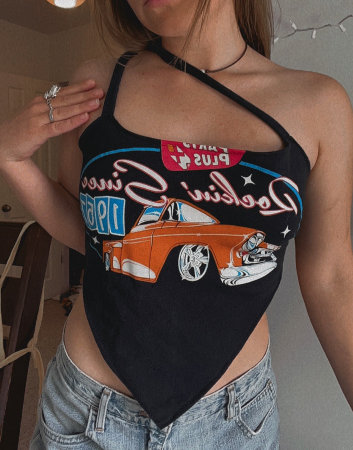 vintage car tri top